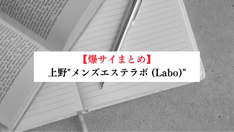 上野"メンズエステラボ (Labo)"